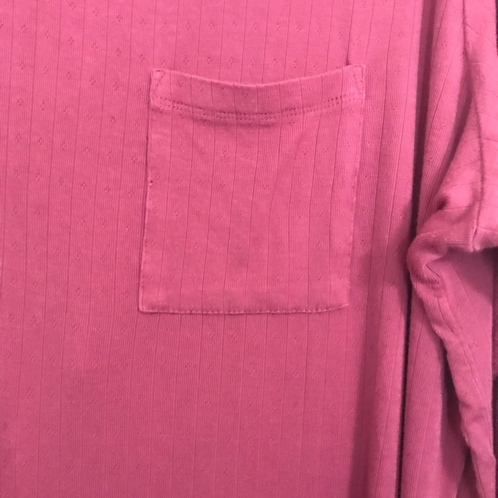 ✔️Women's Wine Color V-Neck Nightgown 🌺 - Picture 2 of 6